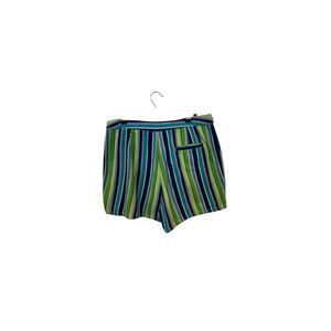 Vintage Striped Denim Shorts